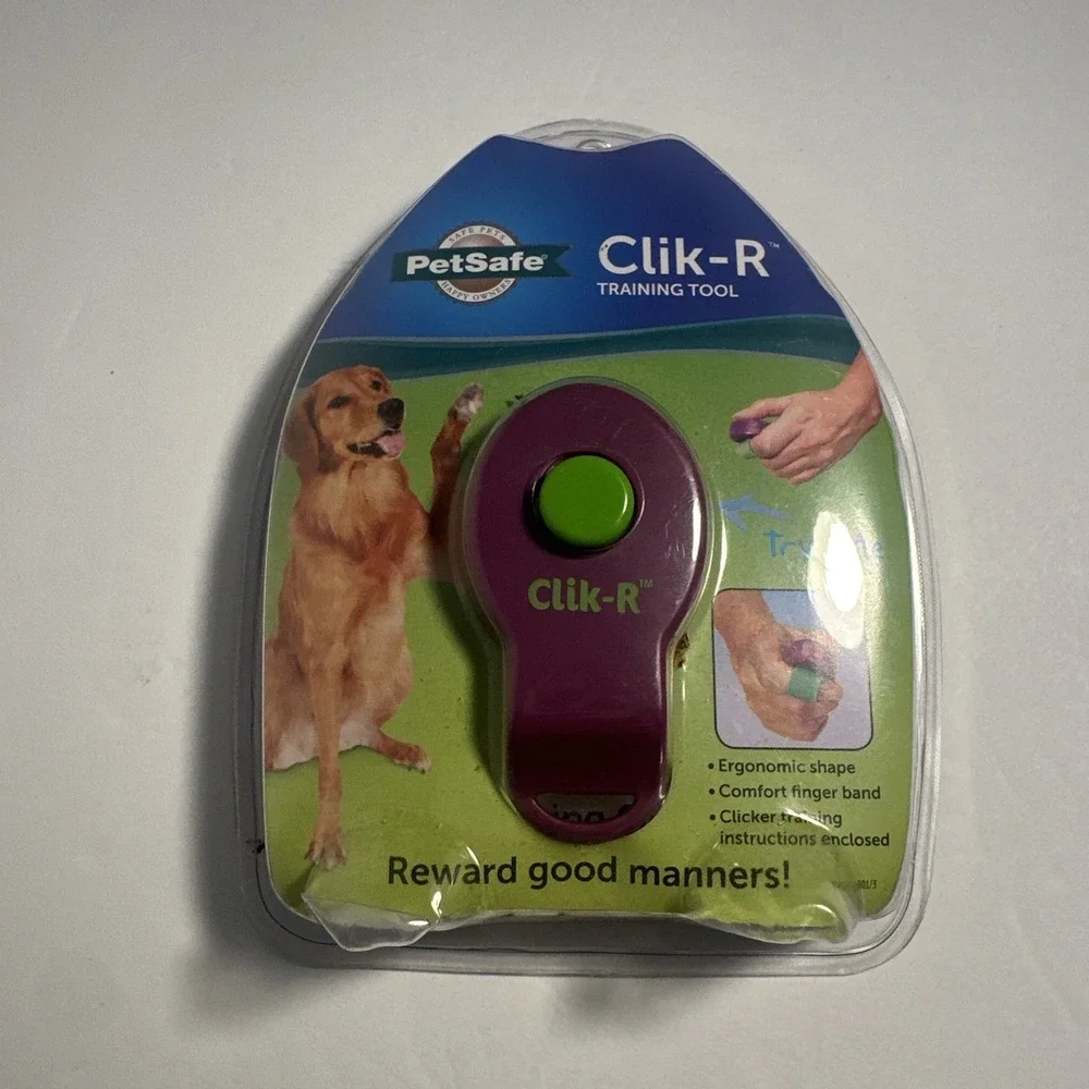 PetSafe Clik-R Training Tool Teach Your Dog Cat Horse Tricks Clicker